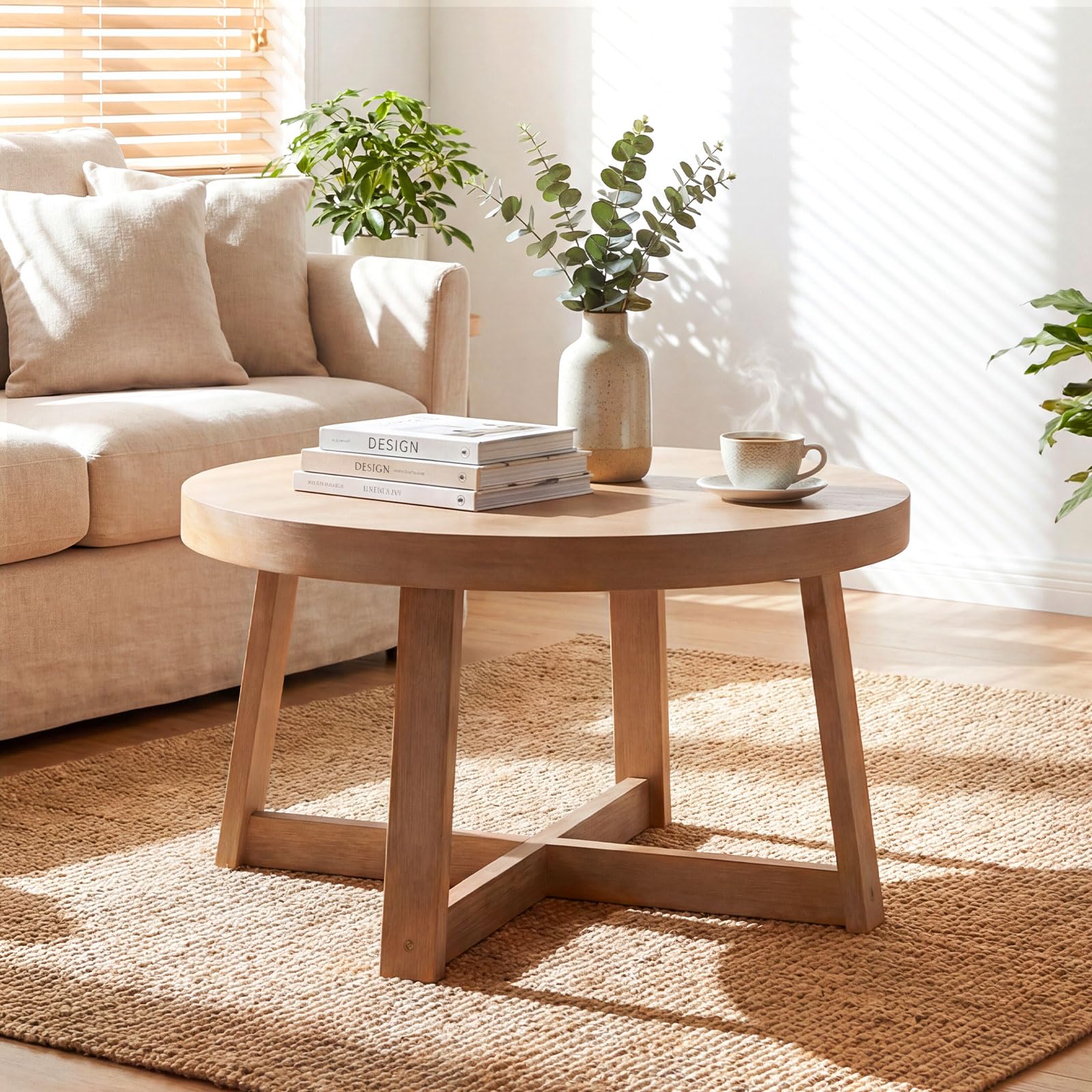 センターテーブル・ローテーブル A. PETERSEN LIVING TABLE Amazon.com: Giantex Round Coffee Table, 30